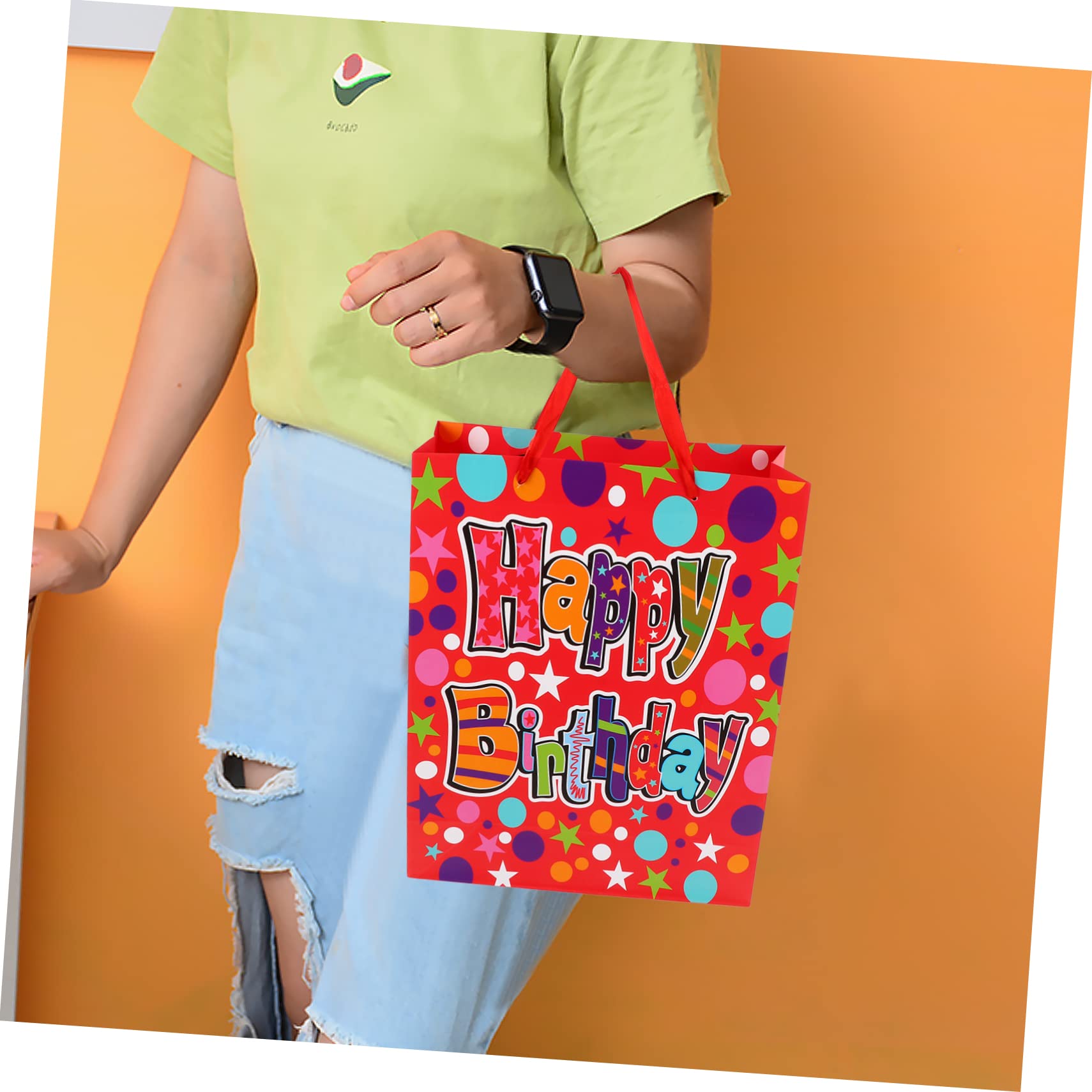 Healvian 12 Piezas Bolsas con Asas Diseño para Cumpleaños y Fiestas Aleatorio para y