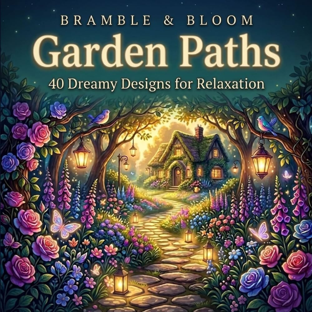 Garden Paths: 40 Dreamy Designs for Relaxation (Bramble & Bloom)