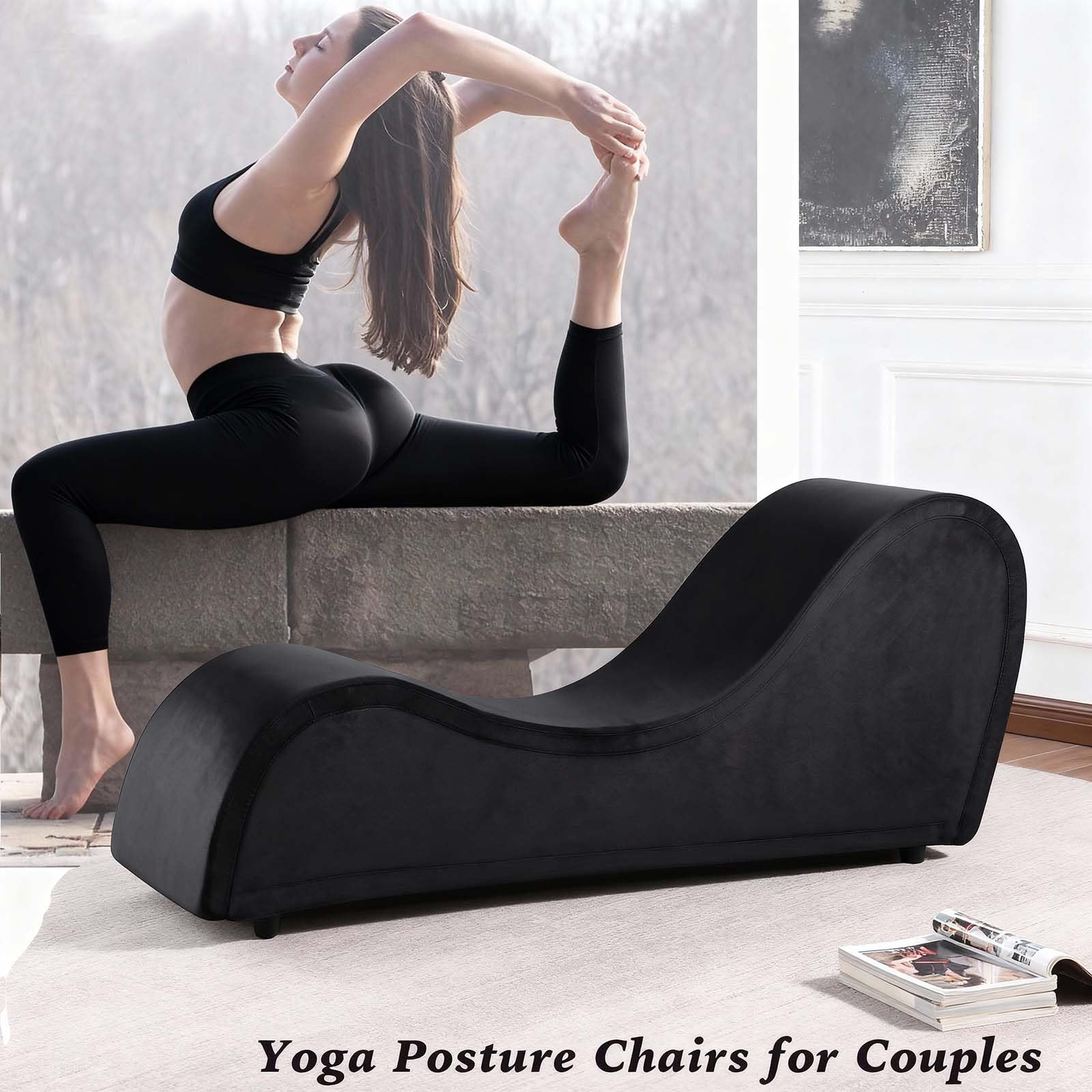 JUBILOOM Chaise Lounge Chair with  Cover, Heavy-Duty Metal Frame for Relaxation, Indoor Sport for Bedroom Living Room: New Black