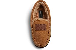 Boys Micro Suede Fuzzy Lined Moccasin Slippers for the Ultimate Comfort and Style