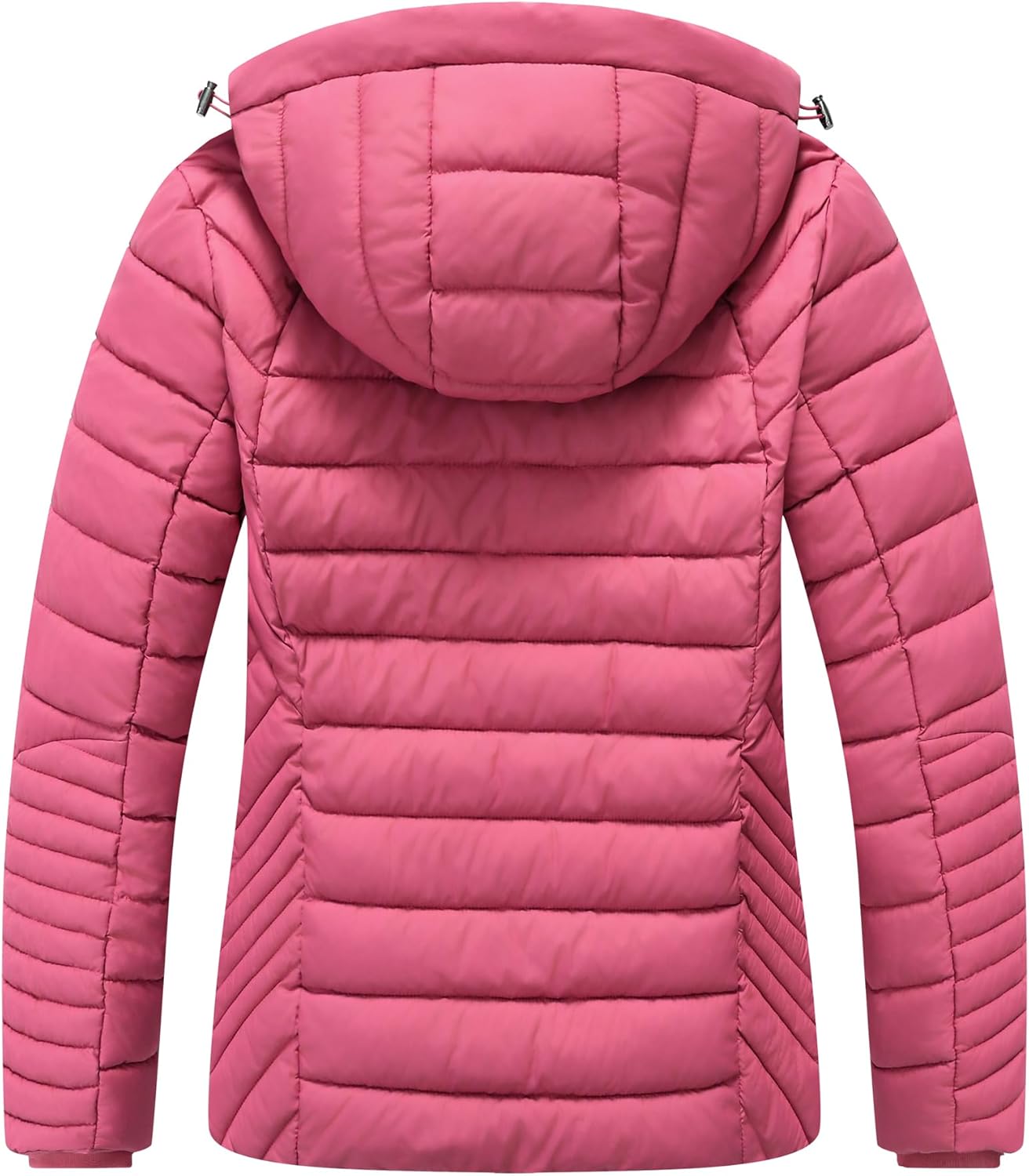 Women's Quilted Down Coat | Lightweight, Windproof, Waterproof, Detachable Hood, Warm for Winter Travel - Image 2
