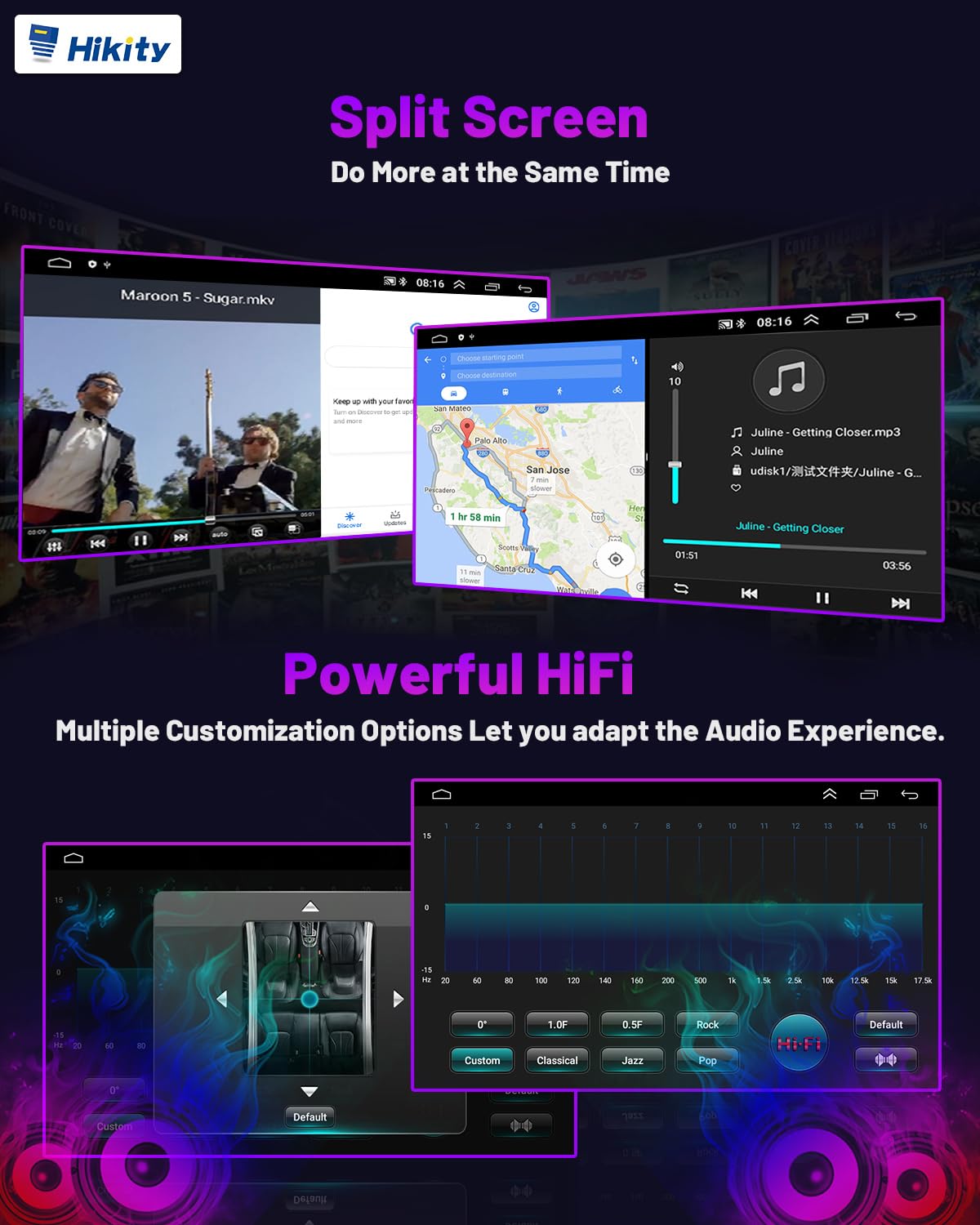 Hikity DAB Autoradio Android 15 per VW Golf 5 6 Polo Passat Seat Skoda | Android Auto Wireless CarPlay | 2+64GB | 9" Touchscreen Stereo Auto GPS DAB RDS FM SWC Canbus HiFi Retrocamera per VW