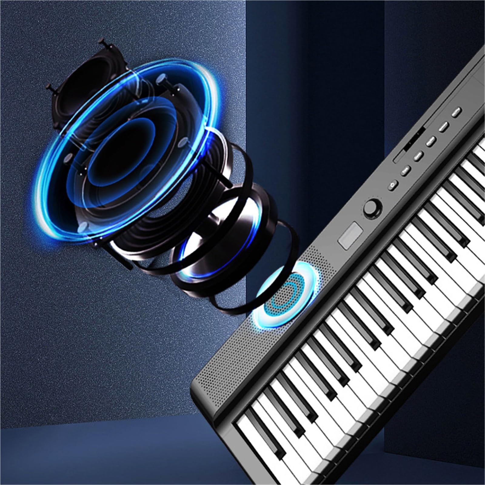 Tastiera Digitale Per Principianti Pianoforte Elettronico Portatile A 88 Tasti Strumento Per Pianoforte Pieghevole