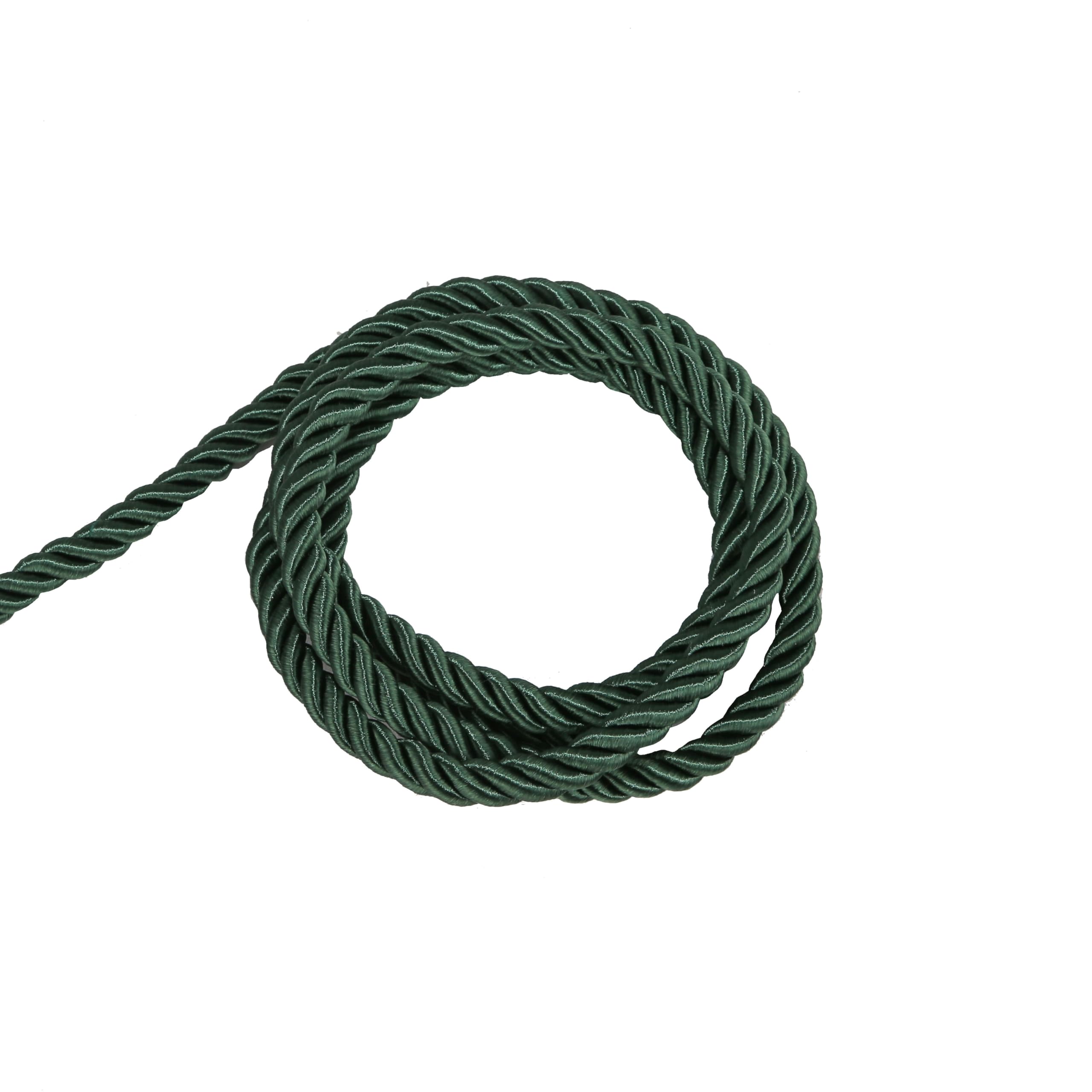 HedongHexi 8mm / 10 Yards Twisted Trim Cord Rope Nylon Twisted Cord Thread String for Home Decor, Crafts Making and Costume Crafting