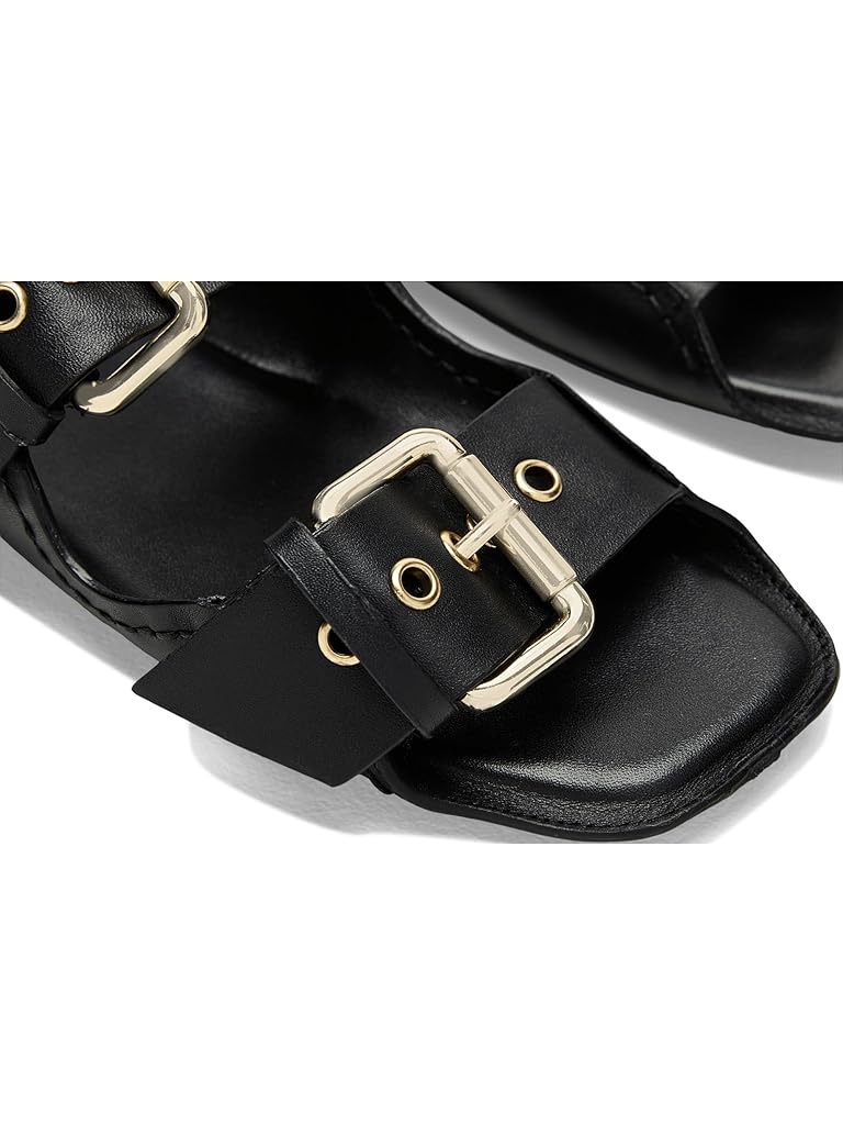 Black Free People Blossom Buckle Sandal