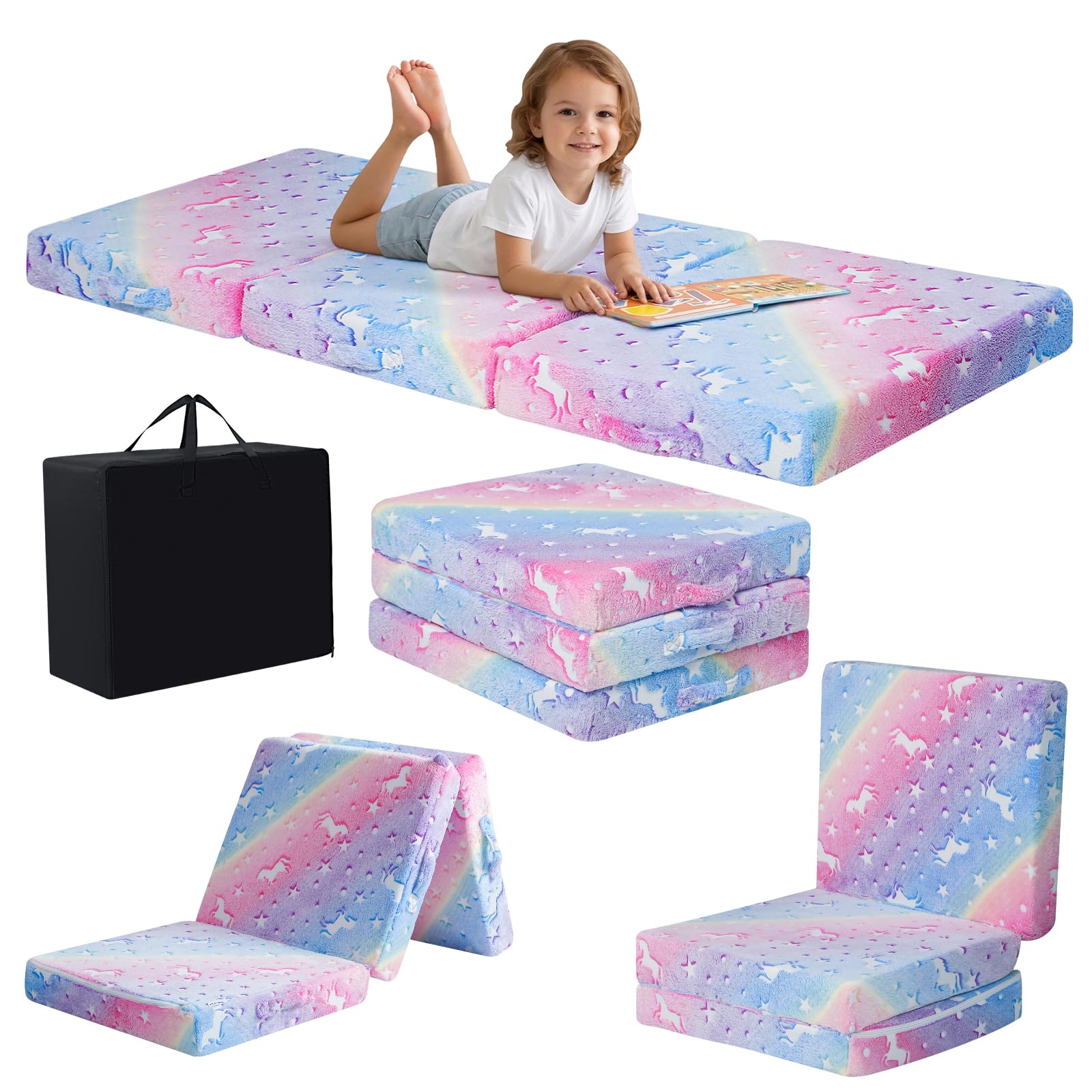 MeMoreCool Foldable Floor Cushion for Kids