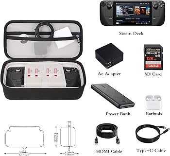 Amazon.com: worfty Carrying Travel Case for Steam Deck/ Steam Deck