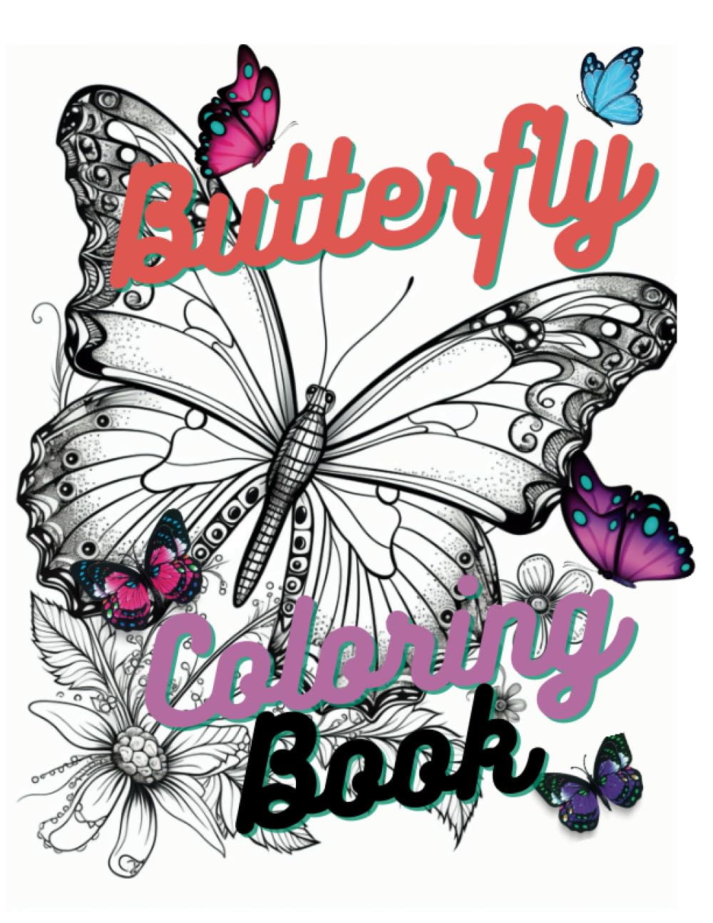 Butterfly Adult Coloring Book