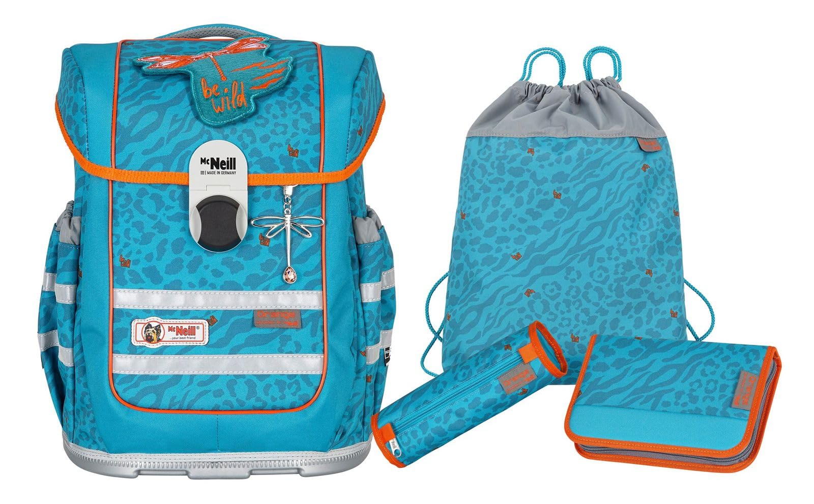 McNeill Ergo Complete zaino scolastico con accessorio set 4pz.