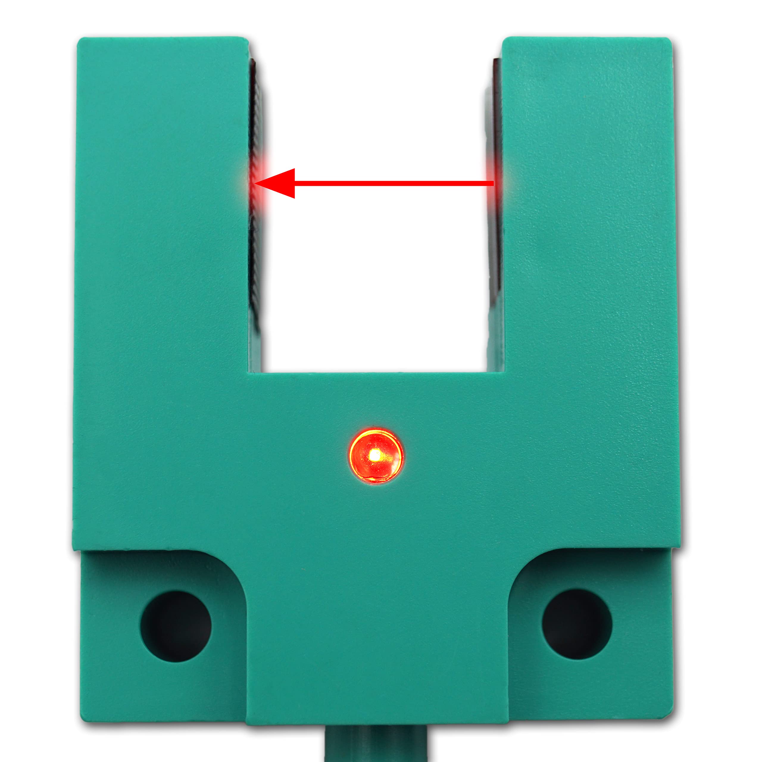 Gabellichtschranke 6 bis 36 Volt NO NPN Erfassungsbereich 15mm U-Lichtschranke Lichtsensor (15mm - NPN NO)