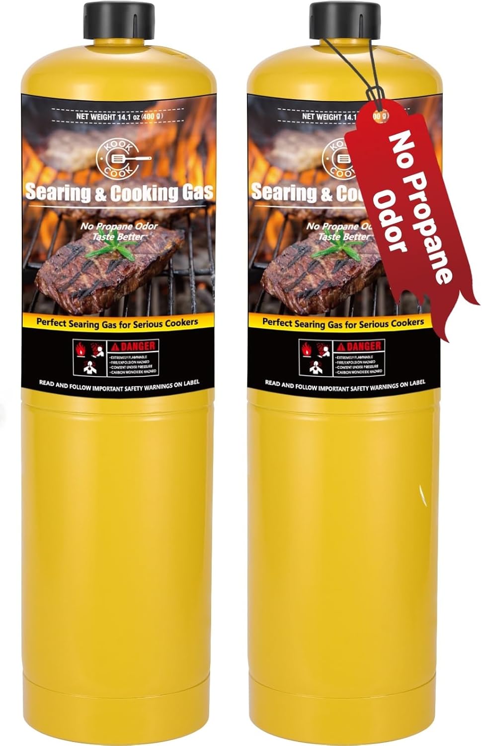 KookCook 14.1oz MAPP Gas,99.99 High Purity Propylene Equal to MAP PRO