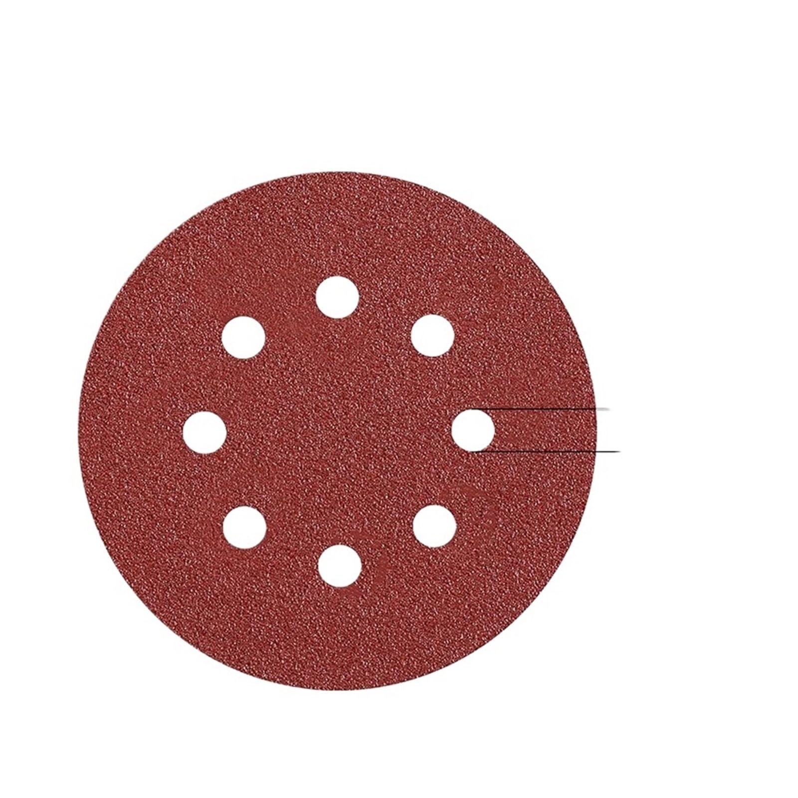 Lot de 50 disques abrasifs 5 pouces, 8 trous, for métal, bois, voiture pour Meulage(1500)