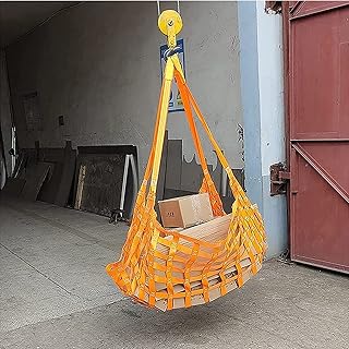 Lifting Hoisting Net - Safety Lifting Net Straps, Polyester Cargo Lifting Net, Bungee Cargo Net, Cargo Net for Trailer, for Construction Rigging Moving Towing Hoisting Work (Size : 3 X 3M/Mesh 20cm/L