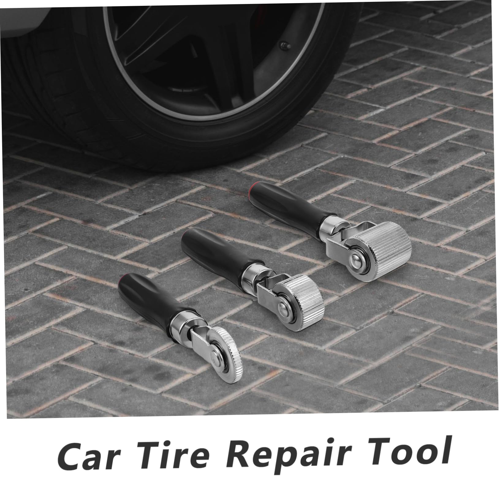 Kit 3 Pezzi per Riparazione Pneumatici Auto e Camion Portatile