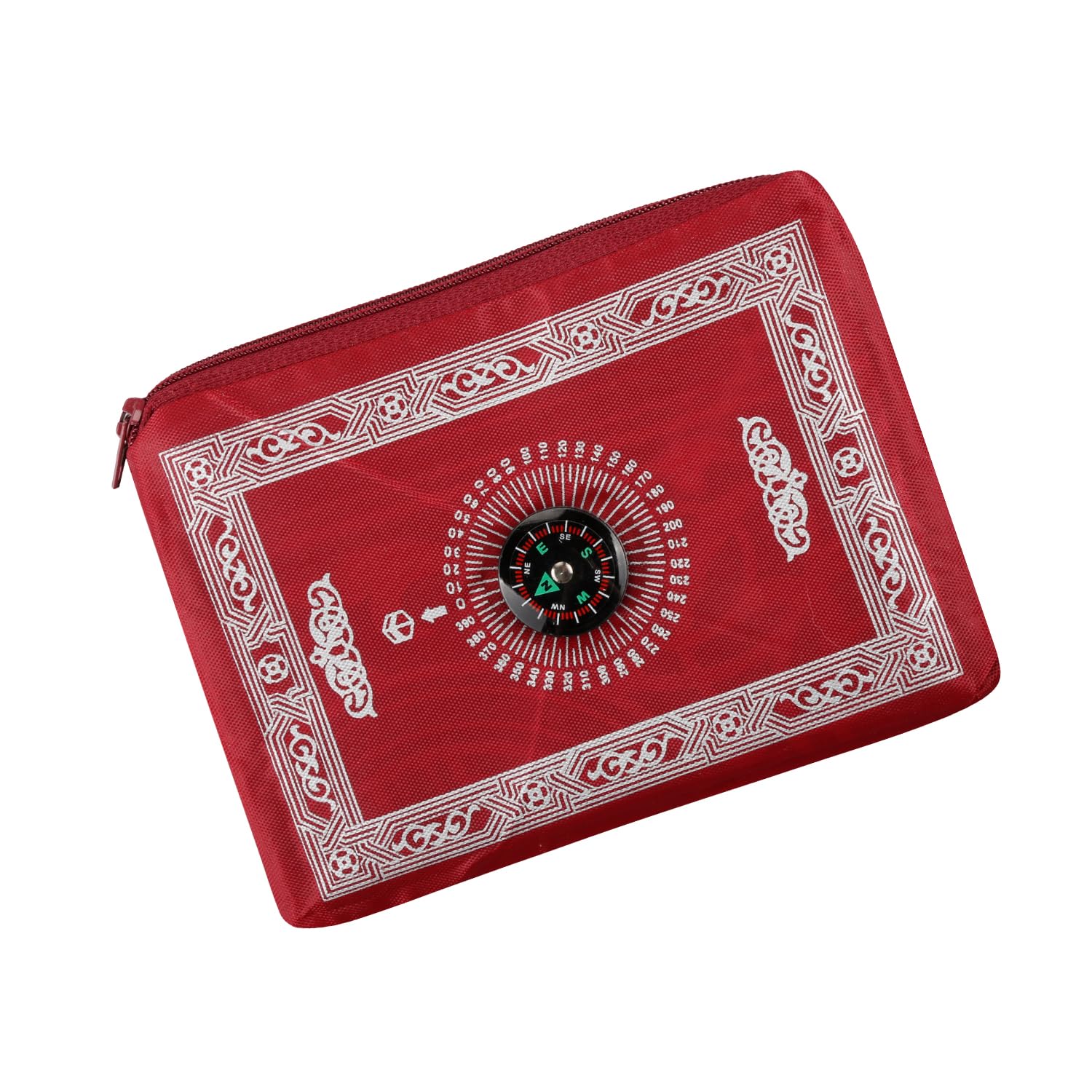 Rumyve Portable Folding Travel Prayer Mat, 60 x 100 cm Waterproof Rug (Red)