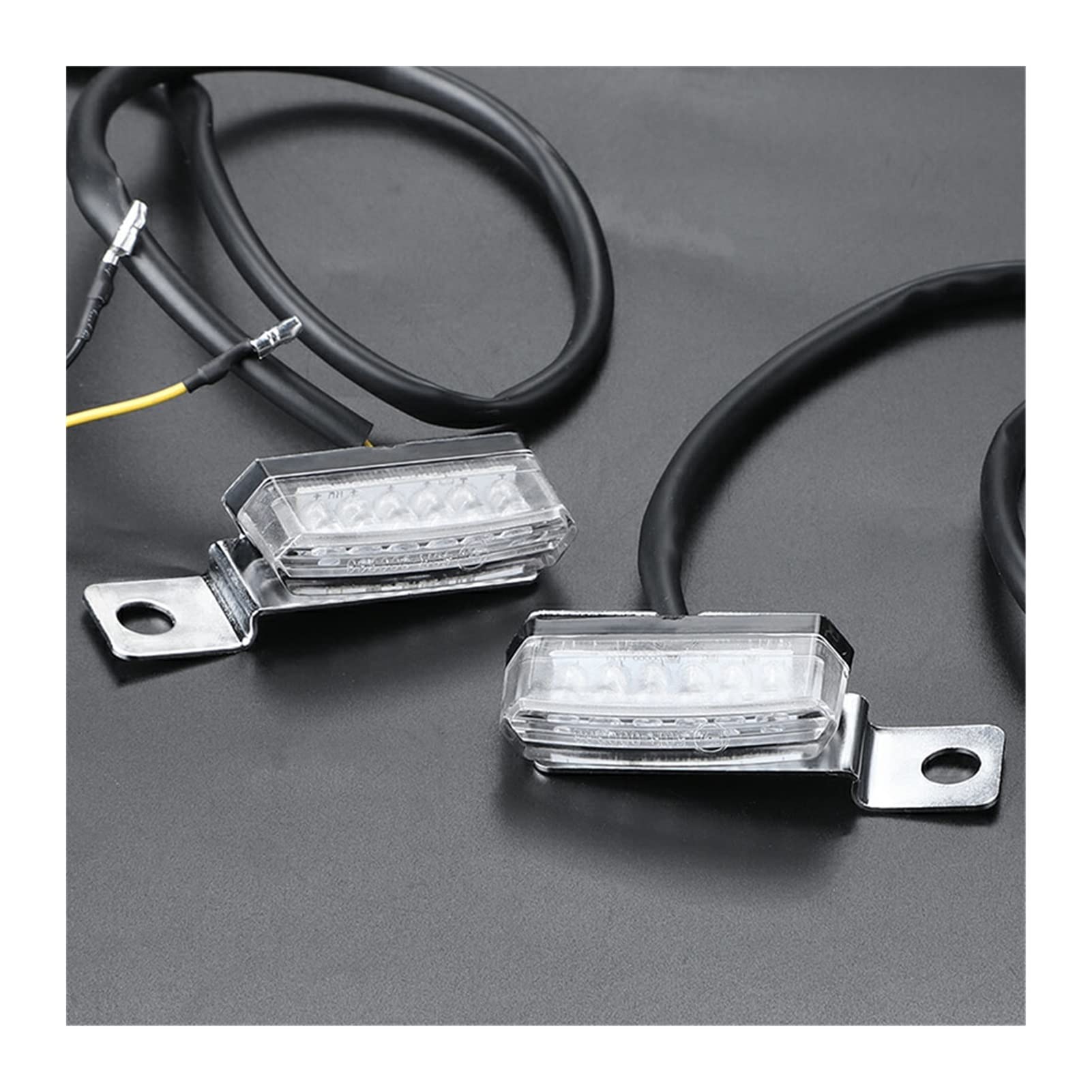 Indicateurs de virage de moto mini clignotant lumière qui coule eau pour scooter et ATV