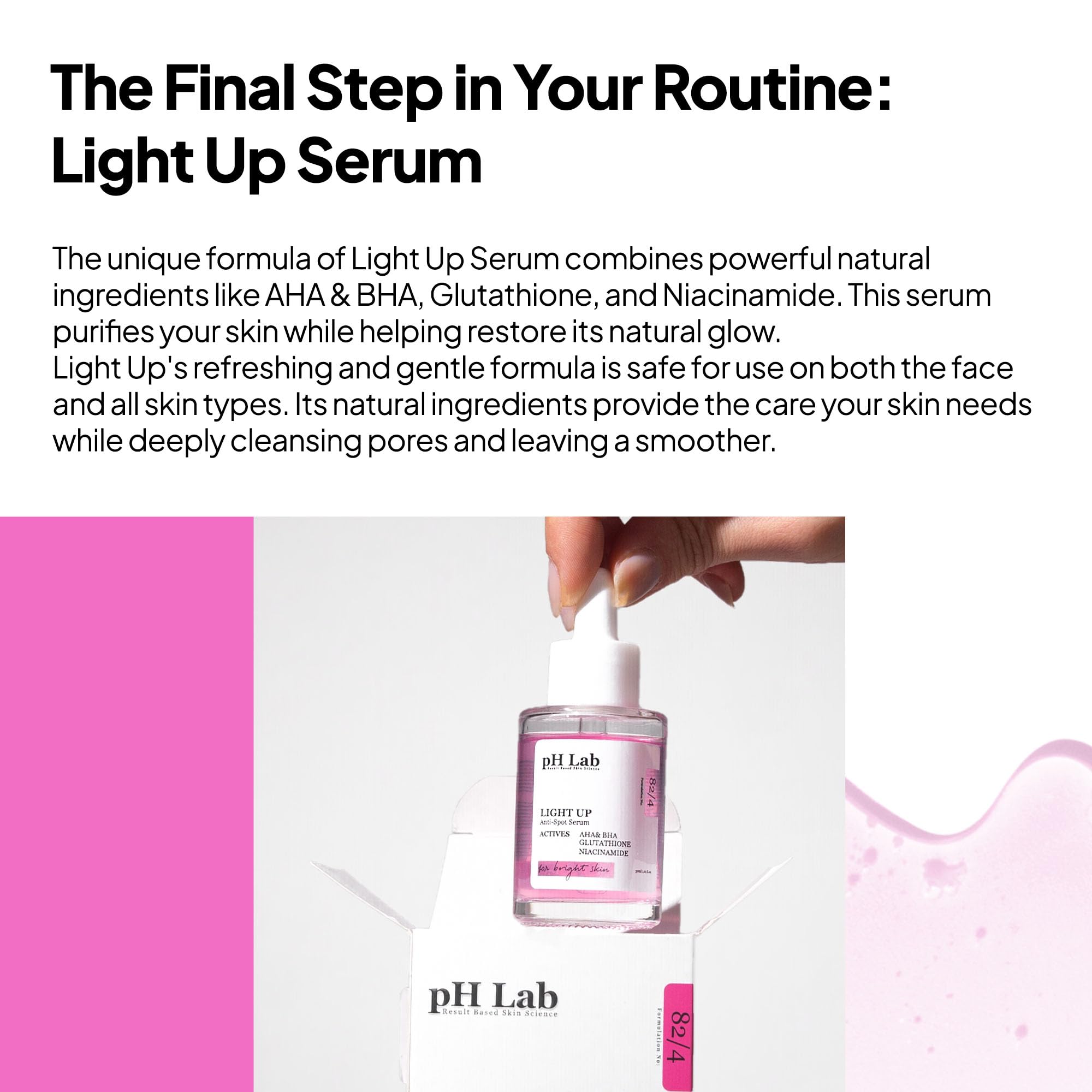 Amazon.com: pH Lab Light Up Anti-Spot Serum, Even Skin Tone, Clean Pores,  Help Prevent Blemish Formation, 1.01 Fl Oz (Pack of 1) : Beauty & Personal  Care