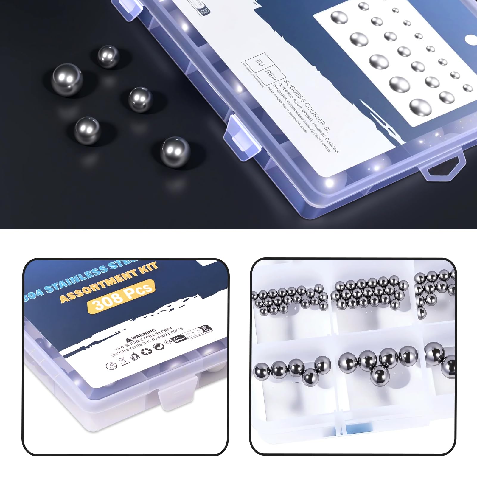 Stainless Steel Precision Balls Kit - 308PCS -5