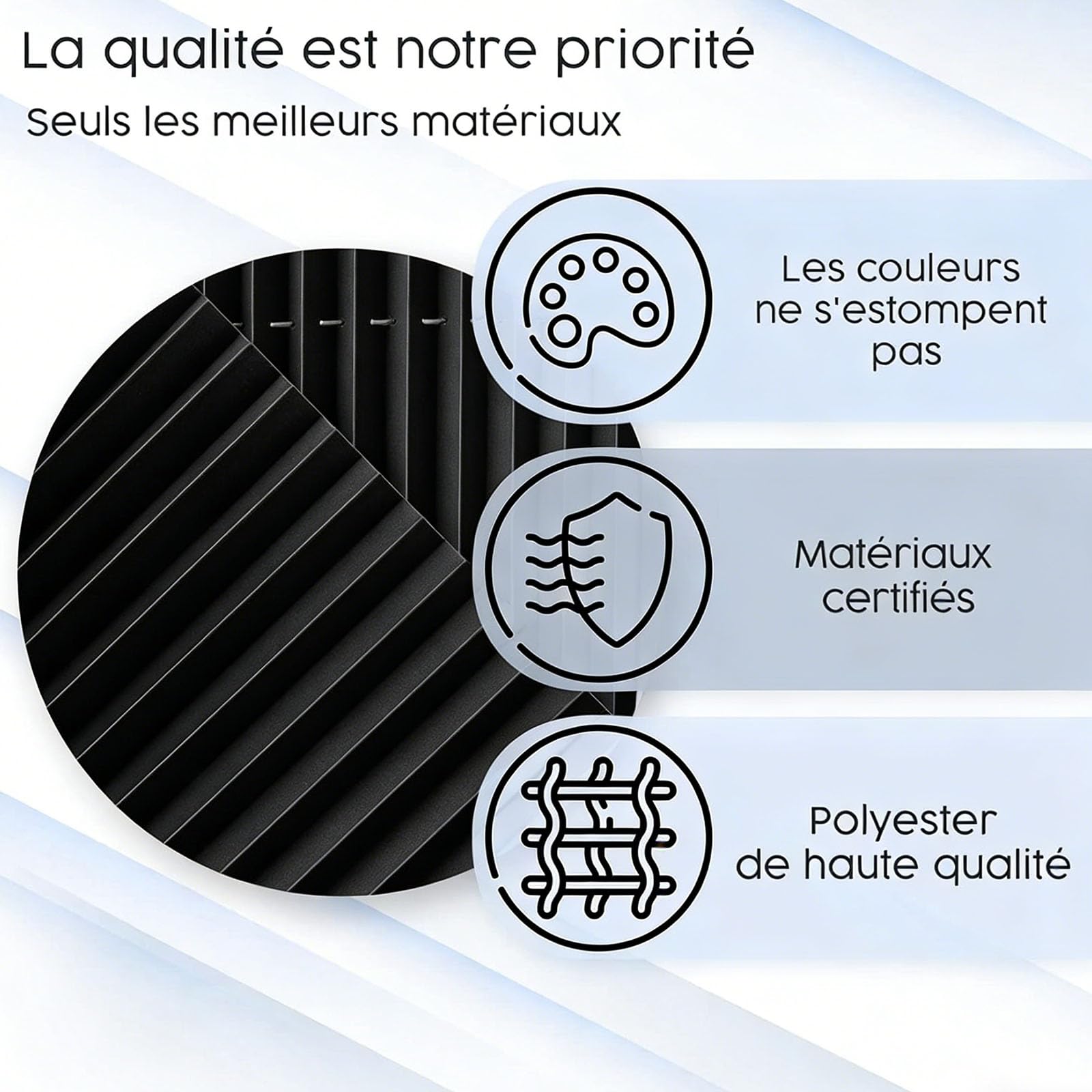 Store Plissé Thermique sur Mesure 30 x 100 cm Protection Solaire, Semi-Transparent Store Plissé Opaque sur Mesure avec Perçage pour Fenêtres Portes, Noir