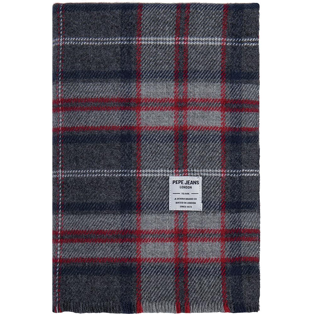 Pepe Jeans Men's Grey (Graphite Grey) Wendel Scarf, Scarf, Grey, One Size