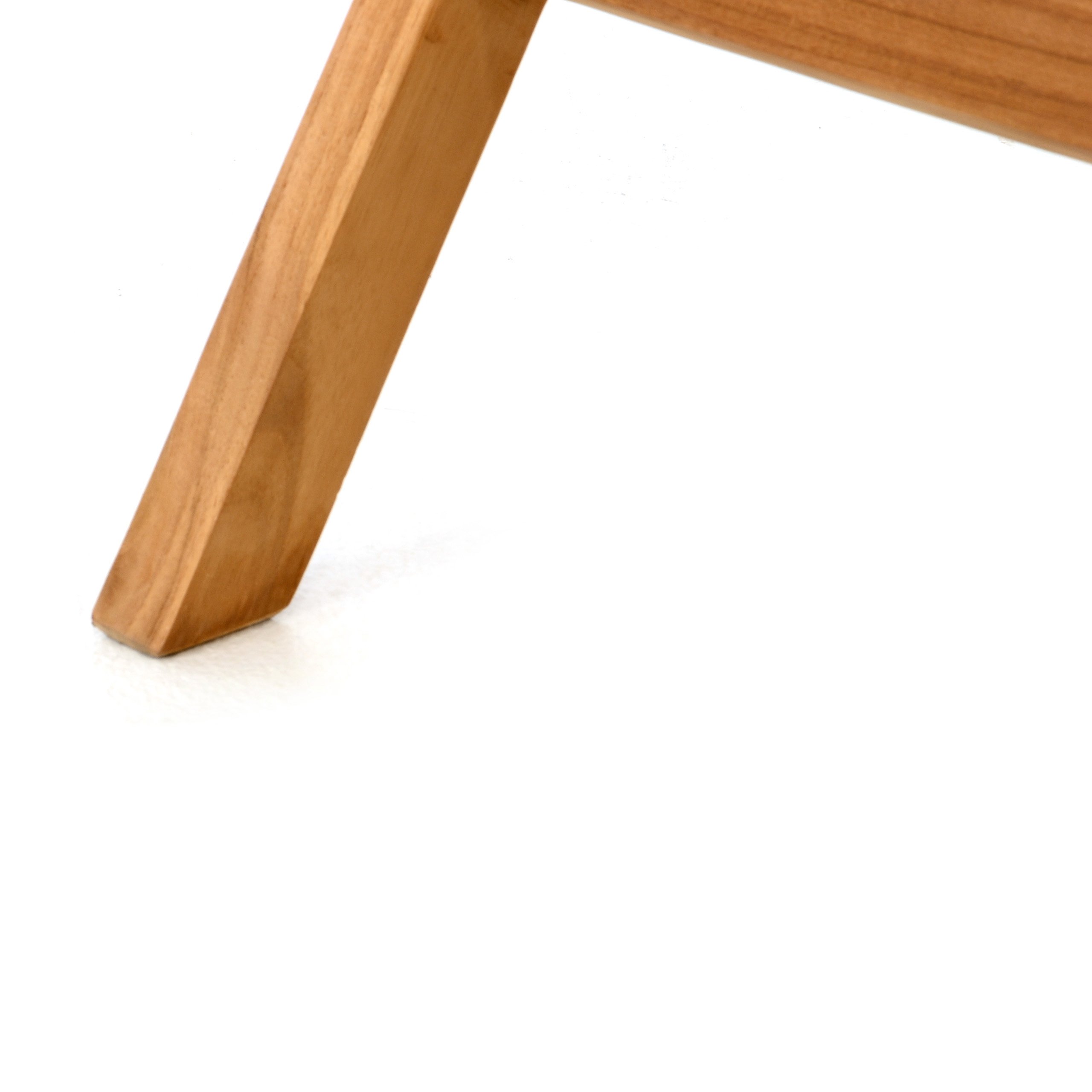 Divero runder Gartentisch ALASSIO aus Teak Holz - Farbe: Natur-Braun | klappbar und wetterfest