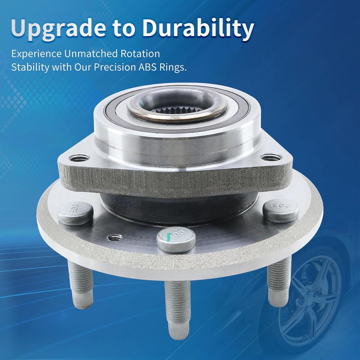 BDELI Front/Rear Wheel Bearing and Hub Assembly 513277 Replace for 09-17 Chevy Traverse, 08-17 Buick Enclave, 07-16 GMC Acadia, 2017 Acadia Limited, 07-10 Saturn Outlook, 6-Lug, 22756832, 15918787