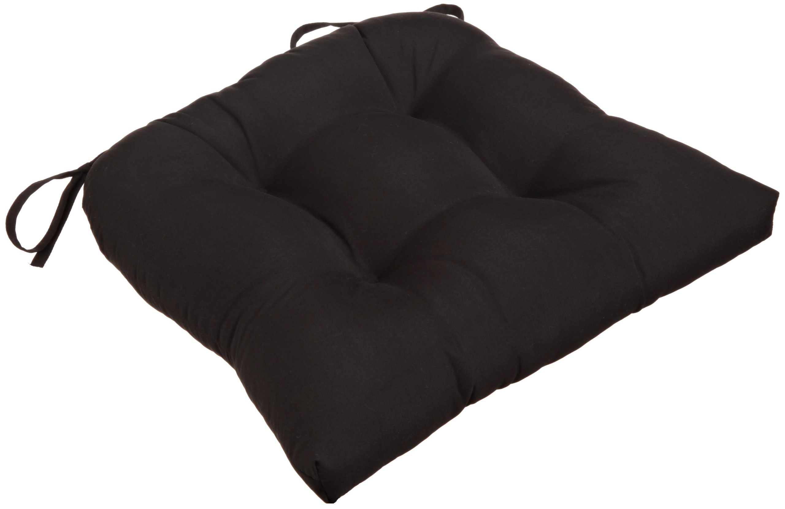 Arlee Micro Fiber Reversible Chair Pad, Black