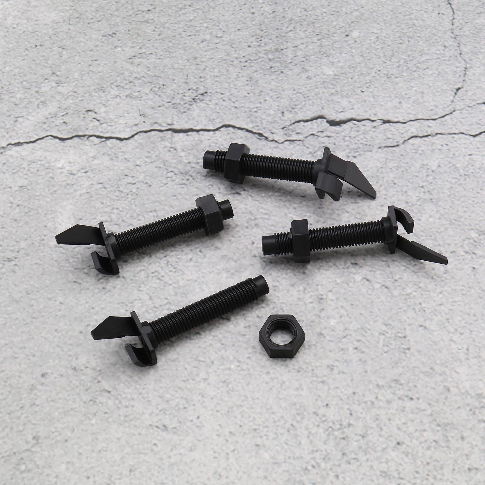 The Lord of the Tools 4pcs Repose-flèche Repose-Arc Remplacement Arc Classique Repose-flèche Vis sur Repose-flèche Accessoires Tir à l'arc pour Arcs Classiques Arcs à Tirage Droit, Noir
