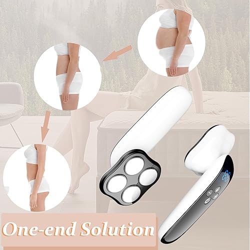 Miniatura 6 de Masajeador de celulitis mejorado 4 en 1, removedor de estrías, máquina de belleza corporal para vientre, muslo, cadera, pierna (blanco)