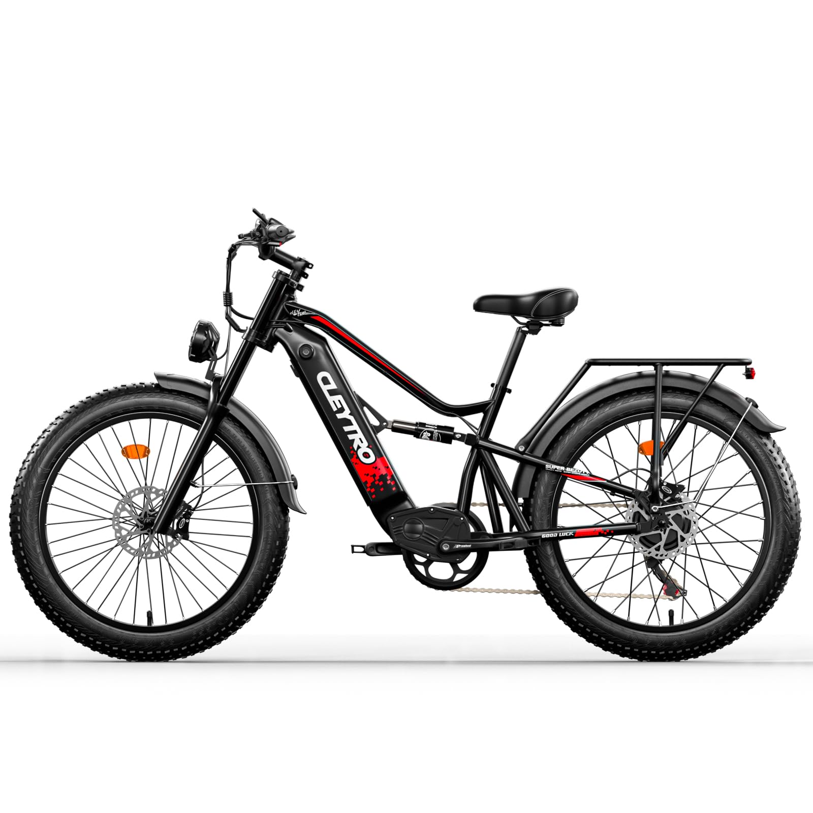 tifgalop Bici elettrica per Adulti, Bici elettrica Fuoristrada da 26 Pollici, Doppi Ammortizzatori, 7 velocità, Batteria al Litio 48V 18Ah, Autonomia di Crociera Fino a 45-90 Km