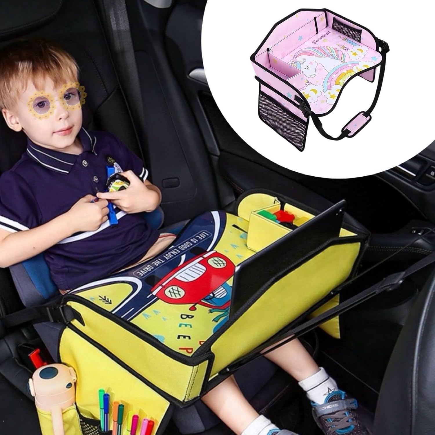 Lap Desk Best Car Seat Travel Tray Kids Travel Tray Cute Cartoon