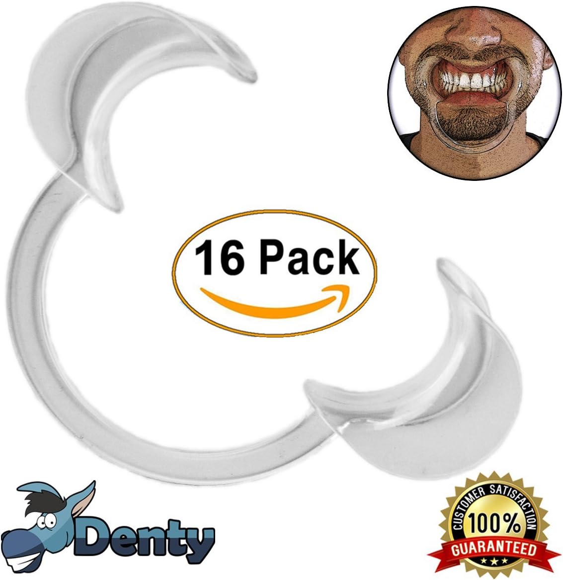 16 Pack CHEEK RETRACTOR For Speak out, Watch Ya' Mouth And Dentistry FITS ADULTS AND TEENAGERS