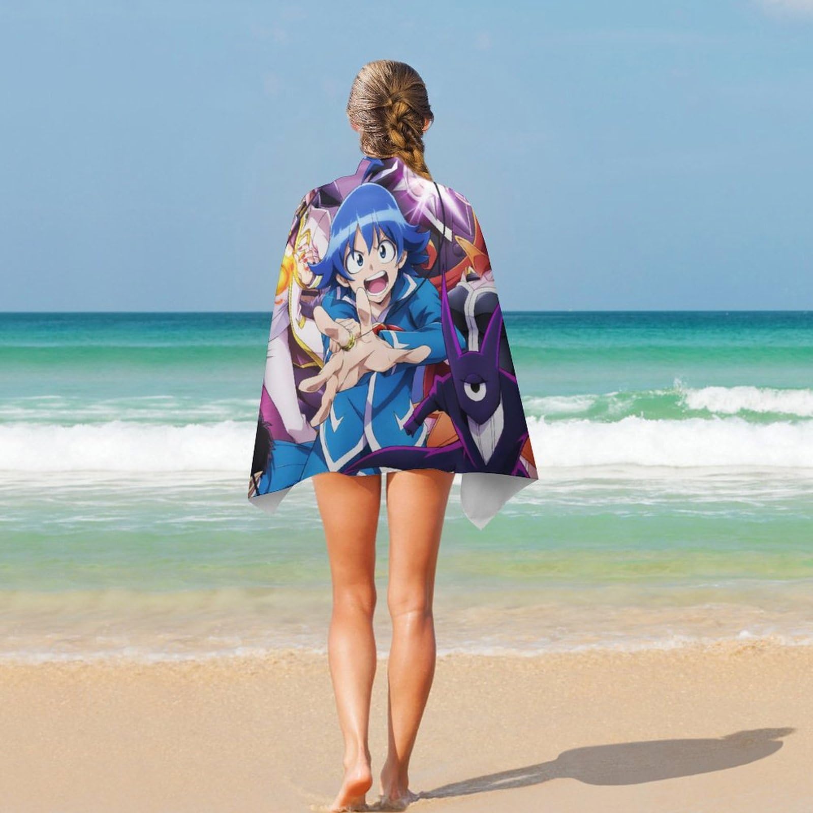 魔入りました!入間くん　バスタオル タオル Amazon.co.jp: バスタオル 魔入りました!入間くん アニメ ビーチタオル