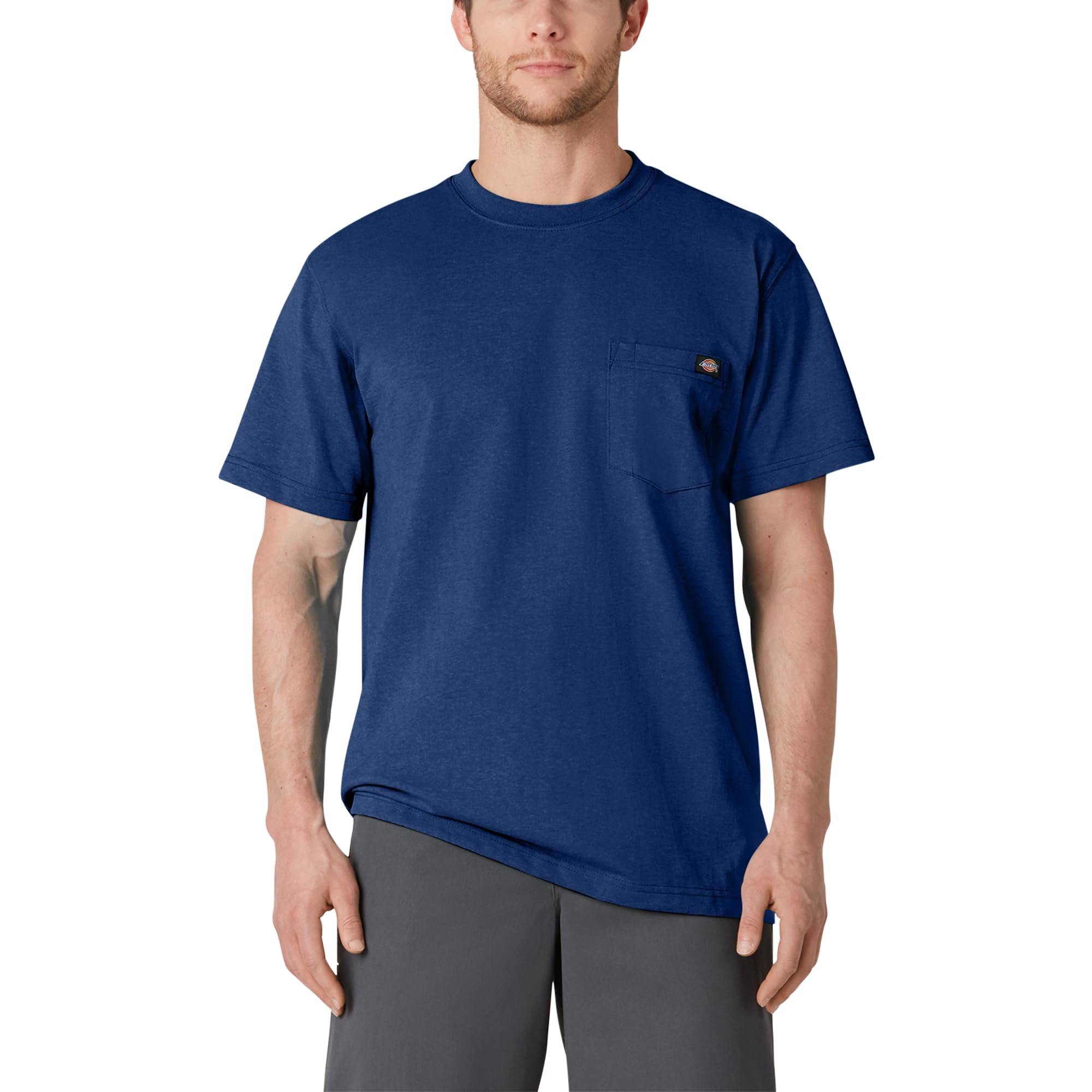 Dickies Men's Heavyweight Crew Neck Short Sleeve Tee T-Shirt, Limoges Heather, XXL