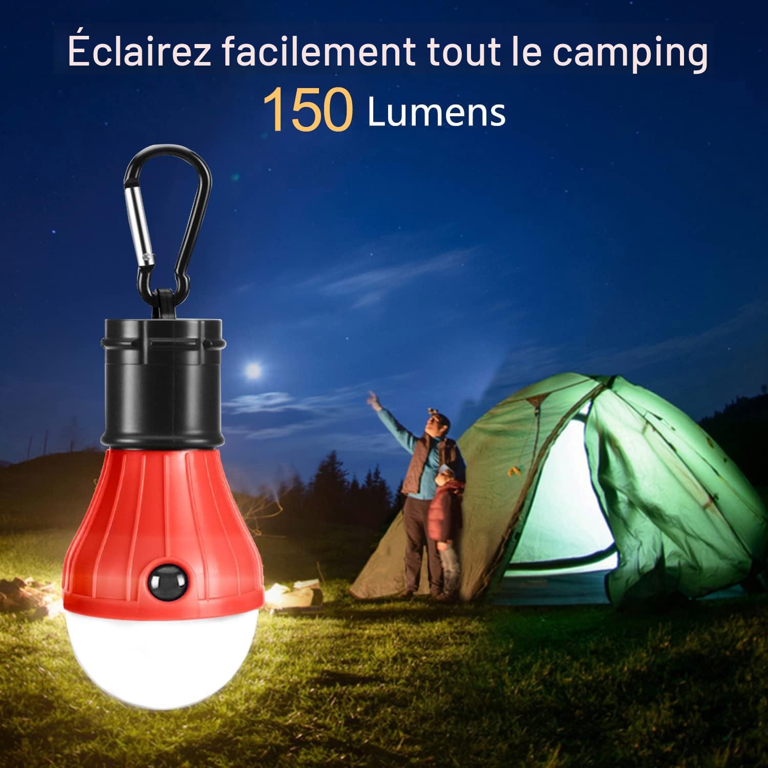 Lanternes de camping et de randonnée, LED