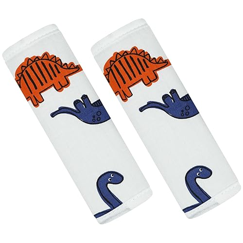 Miniatura 1 de Funda para correa de bebé para niños, 2 fundas para cinturón de seguridad de automóvil, protector de almohadilla para el cuello para niños recién