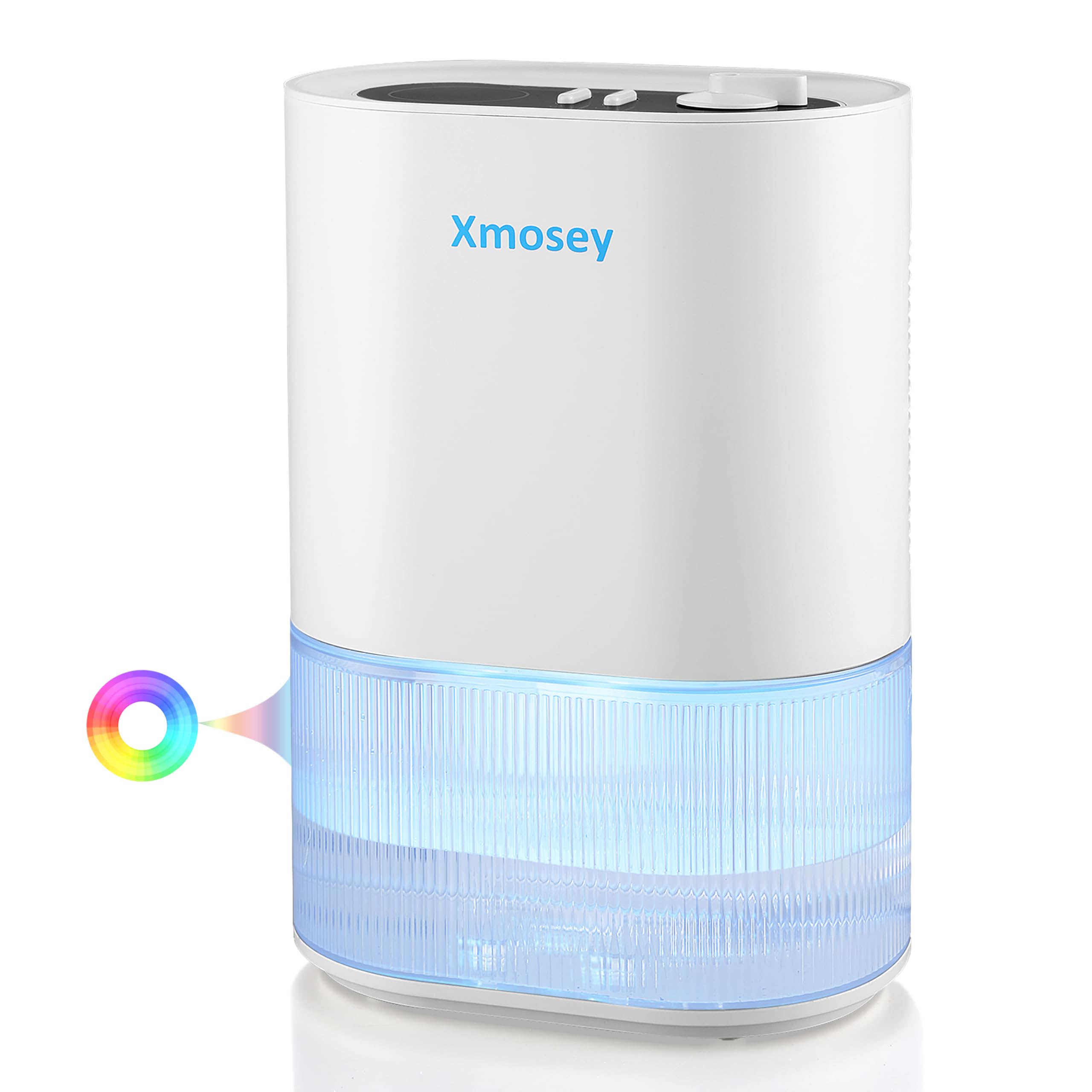 Xmosey Deshumidificador para la humedad del hogar, 2000 ml, deshumidificador multifuncional de alta calidad, antimoho, seguridad de apagado automático, bajo ruido, deshumidificador ideal para armario,