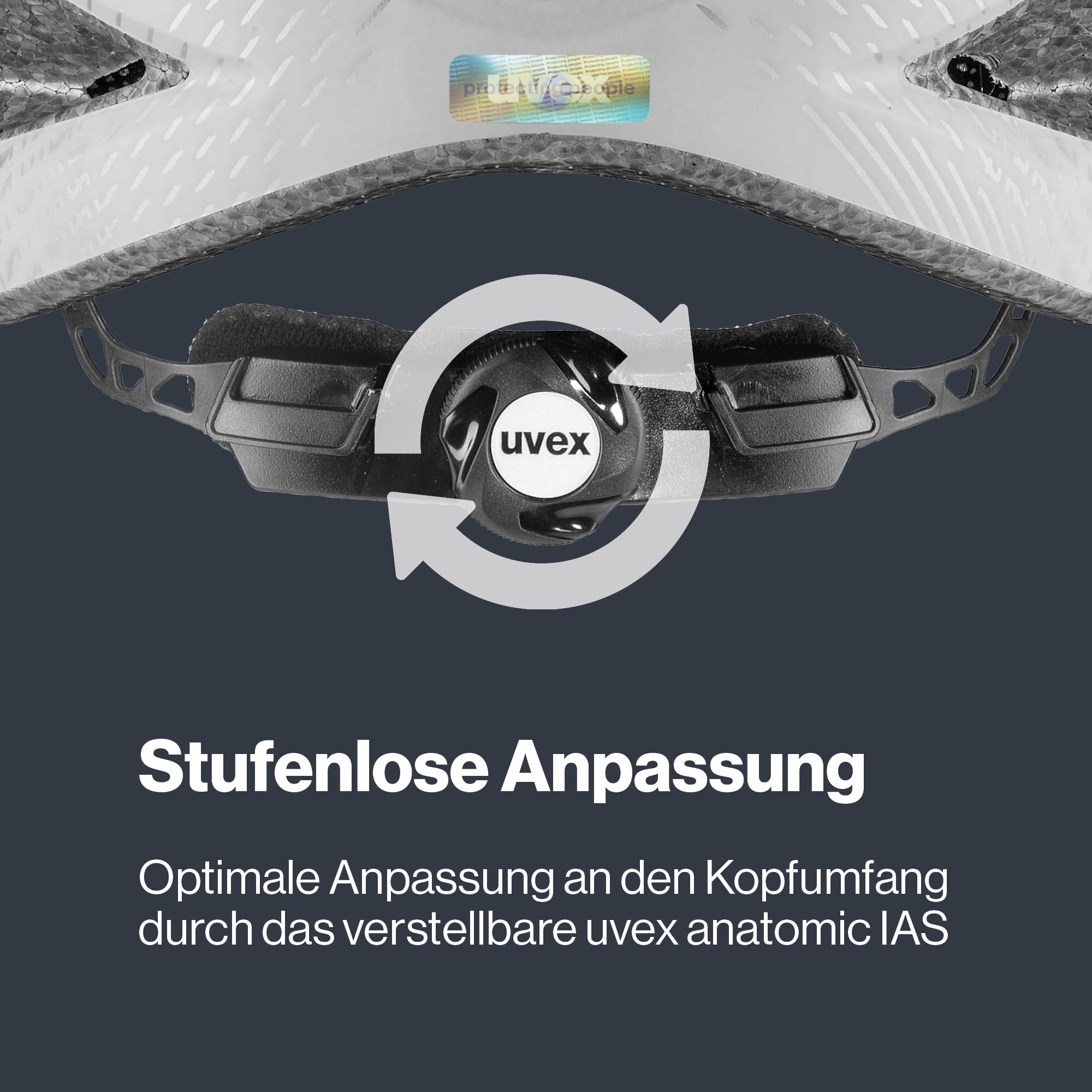 uvex City i-vo - Leichter City-Helm für Damen und Herren - individuelle Größenanpassung - inkl. LED-Licht