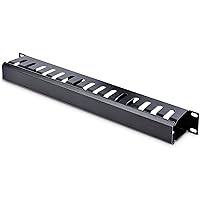 StarTech.com Pannello Gestione Cavi 1U Orizzontale per armadi rack 19"