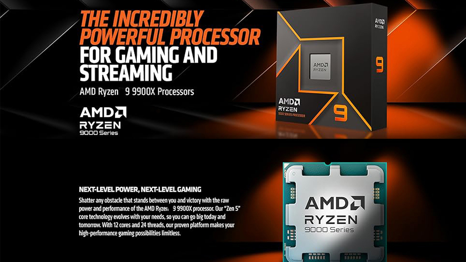 Amazon.com: Micro Center AMD Ryzen 9 9900X CPU Processor with MSI