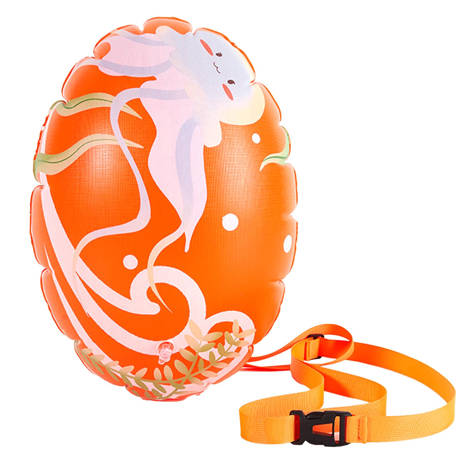 Swim Buoy Tow Float,Highly Visible Waterproof Dry Bag with Safety Buckle,Inflatable Swimming Float with Adjustable Waist Belt for Open Water Swimming Triathlons and Wild Water Adventures