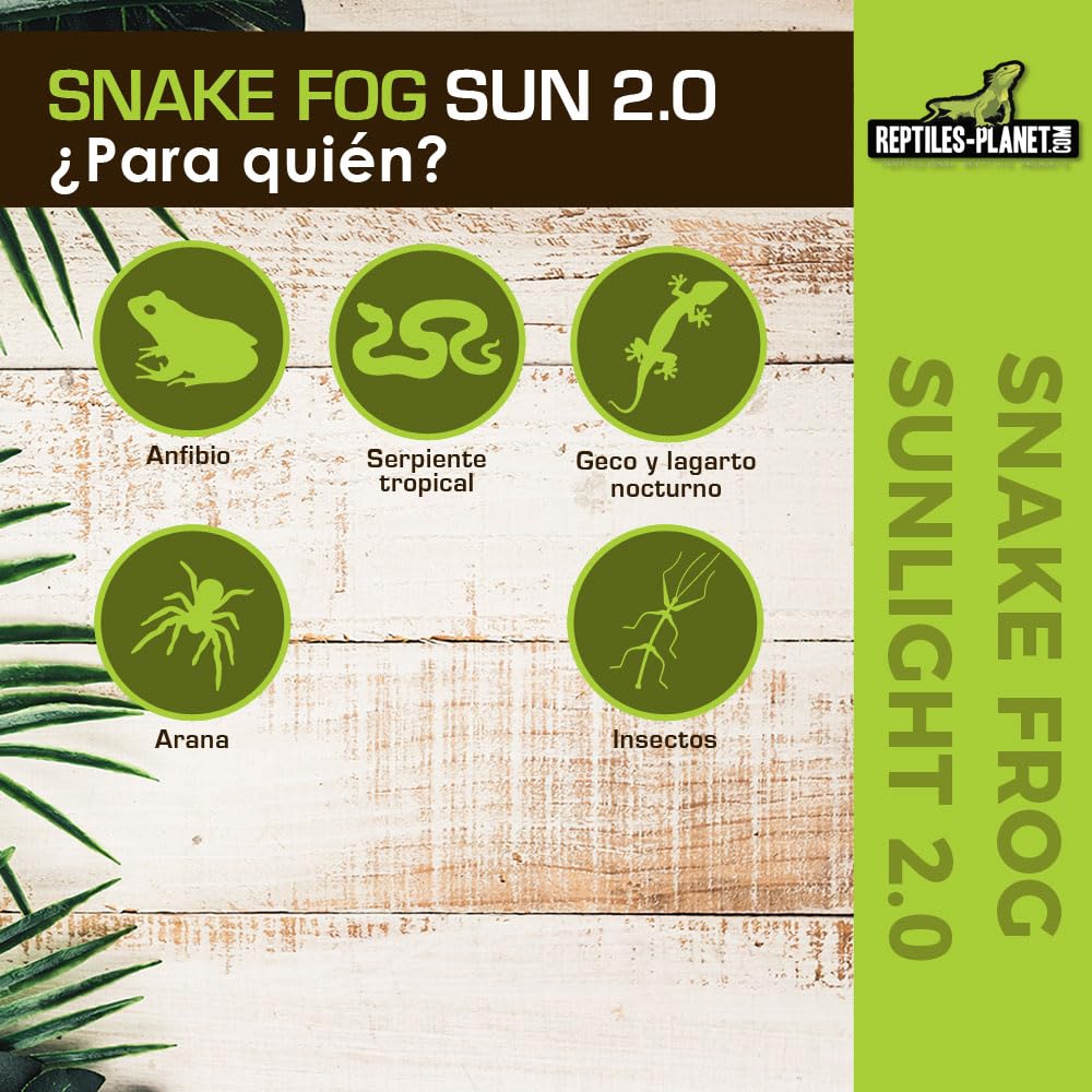 Reptiles-Planet Tubo Solar T5 2.0 Serpientes y Ranas, 39W, 88cm Longitud, 16mm Diámetro