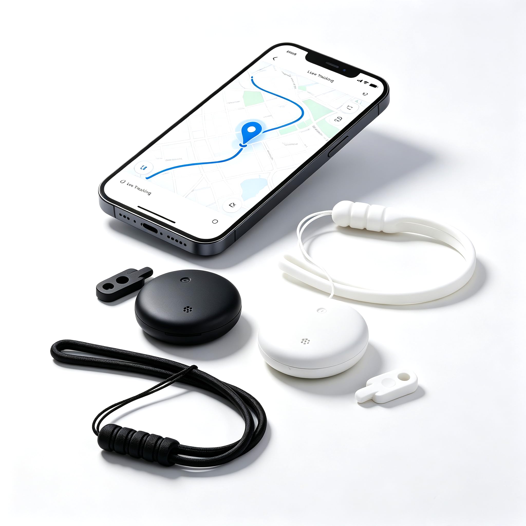 S10 Air Tag Lot de 2 : Tracker Bluetooth intelligent et localisateur d'articles fonctionne avec Apple Find My (iOS uniquement), étanche IP66, compact et durable pour clés, sacs, bagages (pas