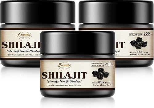 Shilajit - Resina de Shilajit orgánica pura del Himalaya, resina de Shilajit natural de máxima potencia con más de 85 minerales traza y ácido disponible en Yaxa Colombia