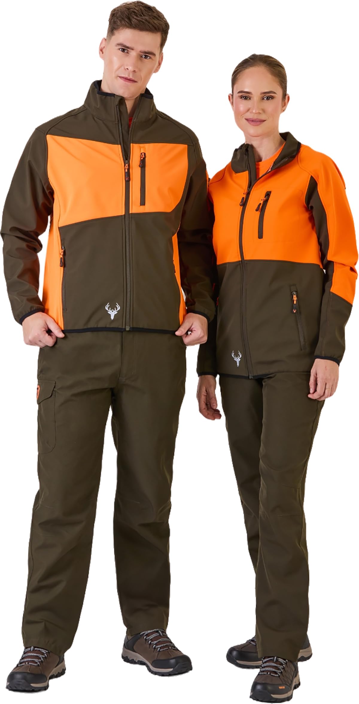 Workteam Softshell Especial Caza y Pesca con Múltiples Bolsillos e Interior Polar Unisex