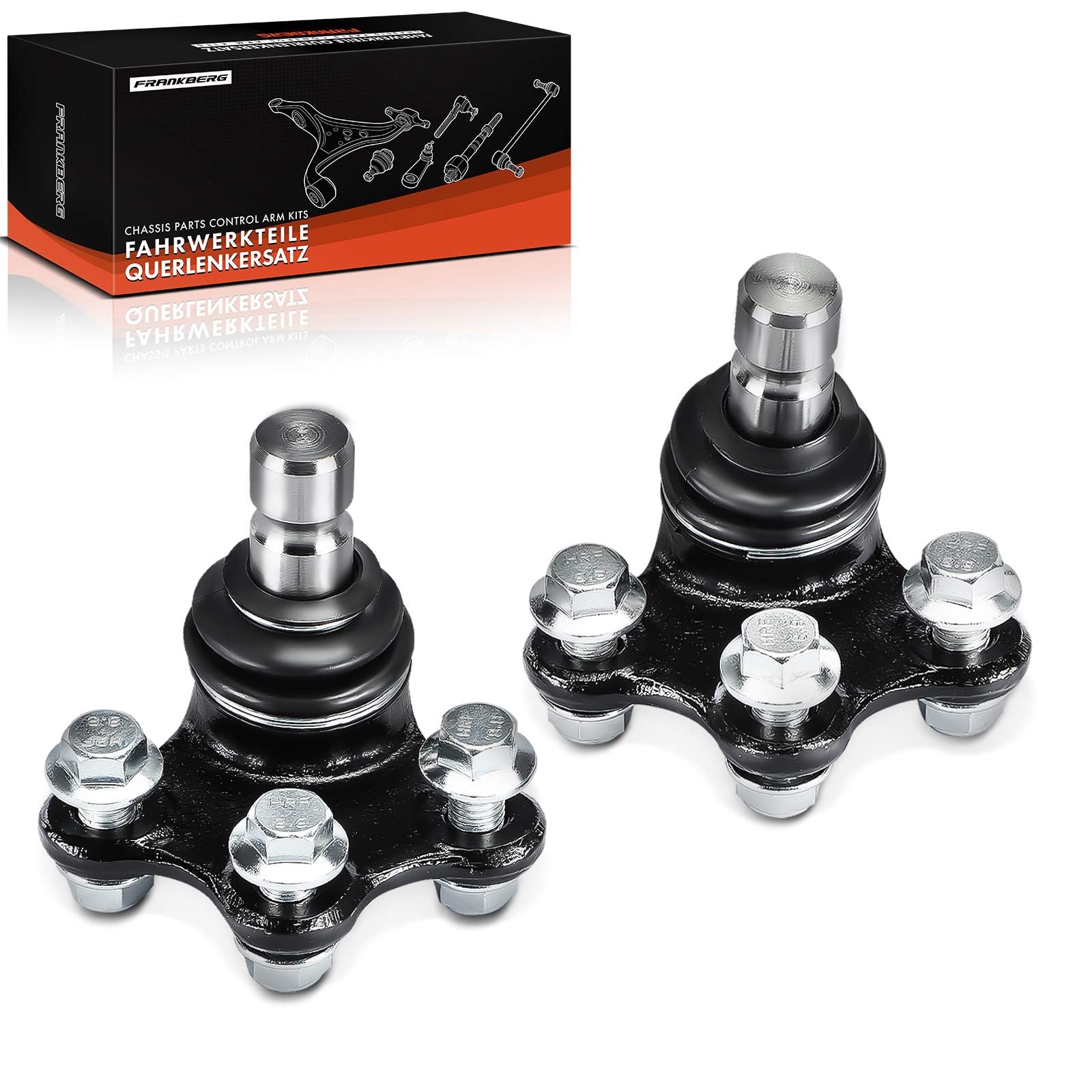 Frankberg 2x Kit de bras de suspension avant gauchedroit 364066 | Compatible avec: C3 I FC FN, 207 WA WC, C3 II SC, 208 I CA CC, C3 Pluriel HB, C2 JM, C3 Picasso SH, 1