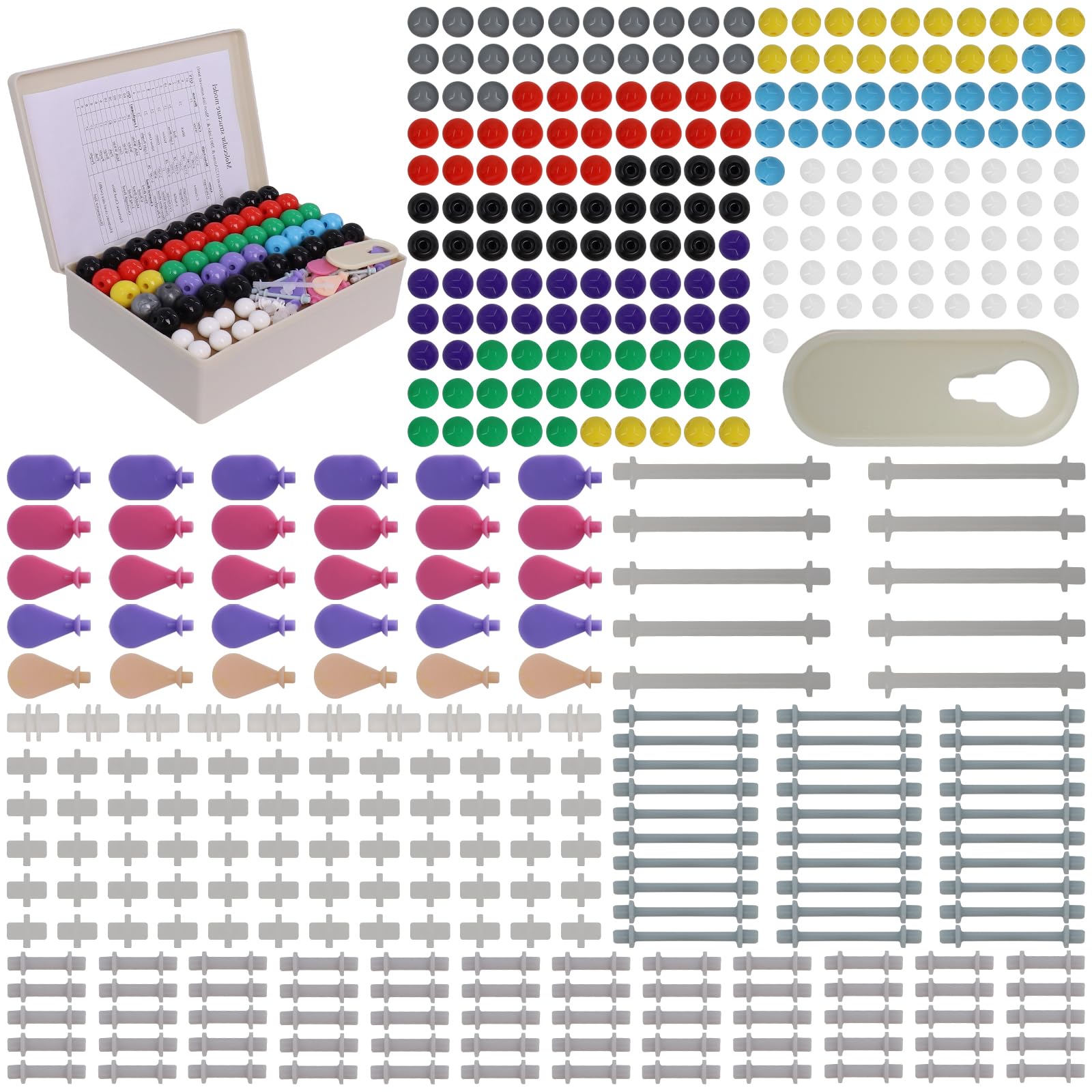 Delaman Modello di Atomo 267 Pezzi - Kit Struttura Molecolare
