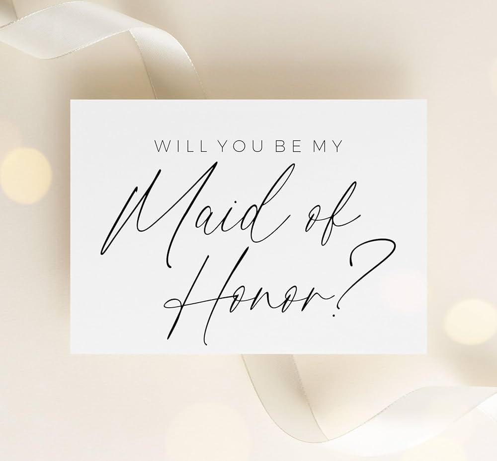 Will You Be My Maid Of Honor Printable Will You Be My Maid Of Honor Printable