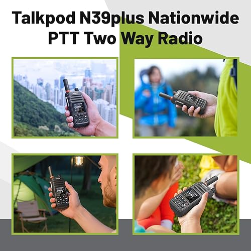 Vista 5 de Talkpod N39plus - Walkie Talkie rápido de alcance ilimitado, radios PoC a nivel nacional PTT de dos vías de larga distancia para familia, logística