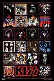 KISS Album Cover Posters Wall Decor Rock Retro Vintage Decor Heavy Metal Wall Art Kiss Band Music Posters Cool Vinyl Recor...